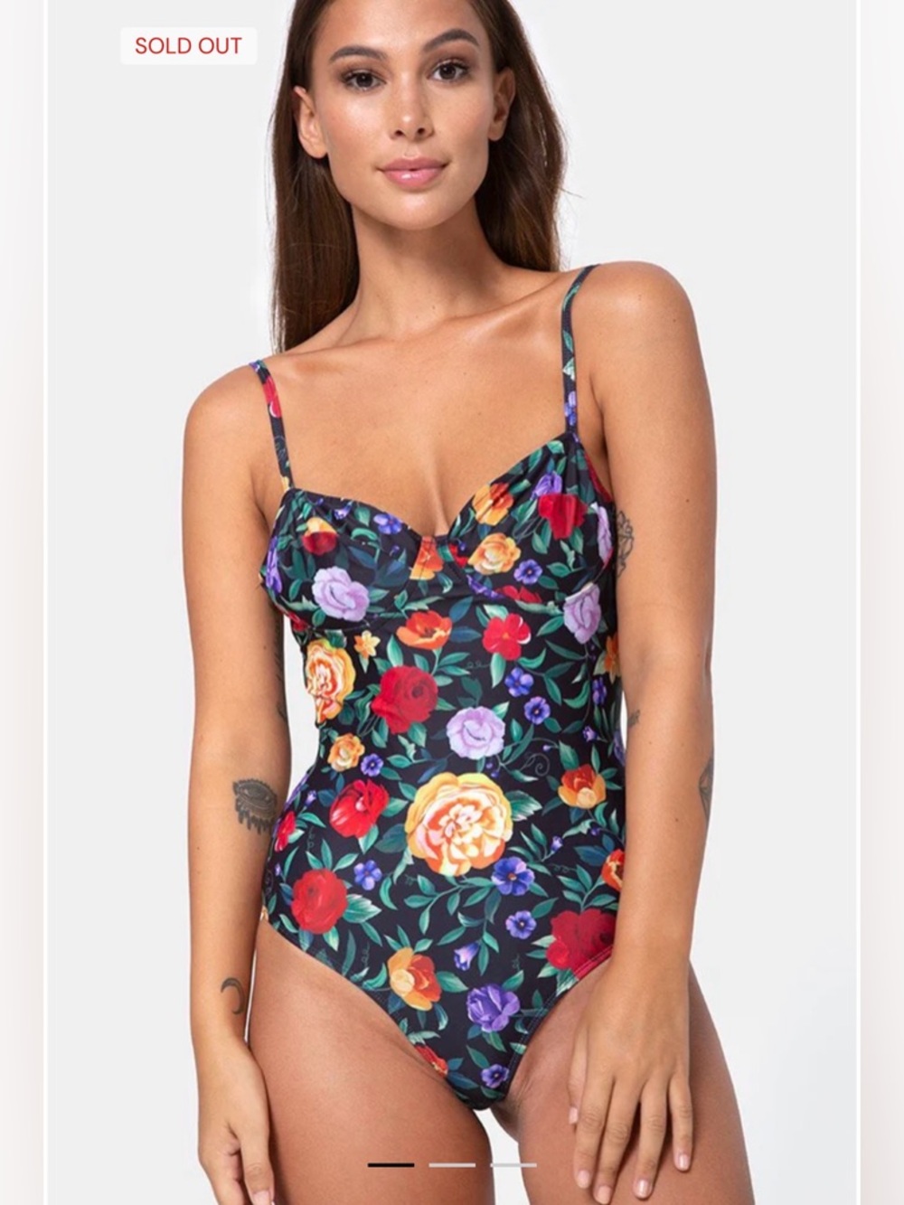 Motel Rocks NWT Faira Swimsuit In Senorita Rose SIZE SMALL